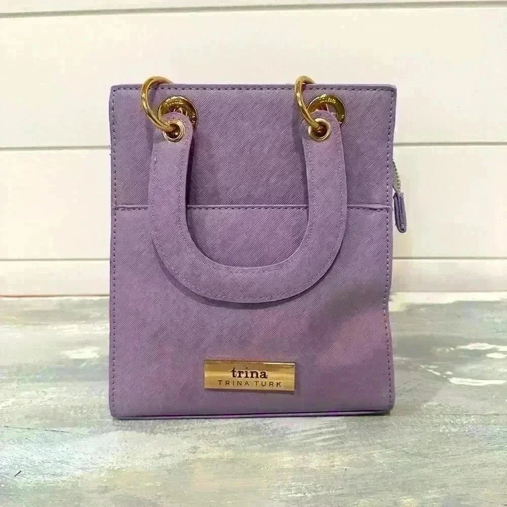 Tina Turk Double Handle Tote Lilac